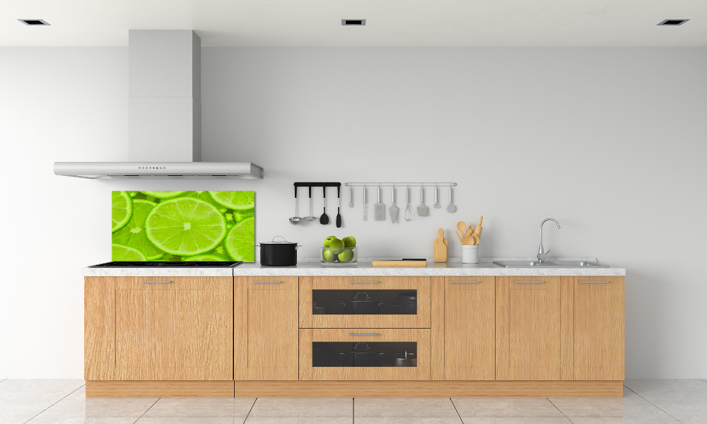 Panel szklany do kuchni Limonki
