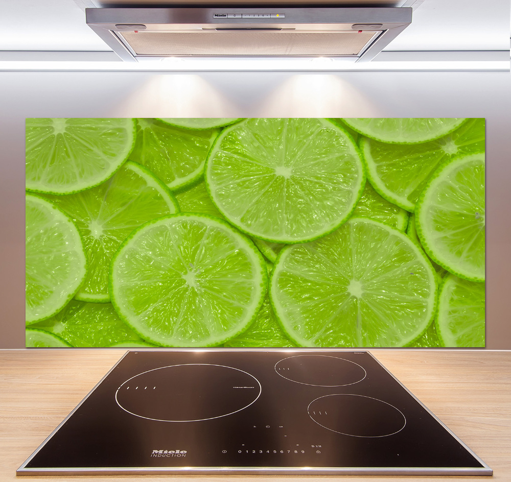 Panel szklany do kuchni Limonki