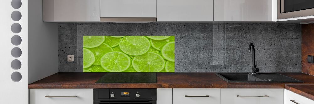 Panel szklany do kuchni Limonki