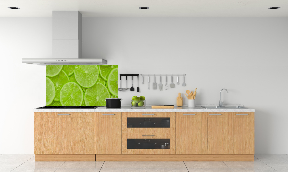 Panel szklany do kuchni Limonki