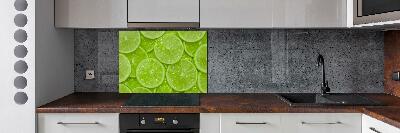 Panel szklany do kuchni Limonki