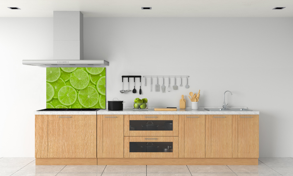 Panel szklany do kuchni Limonki