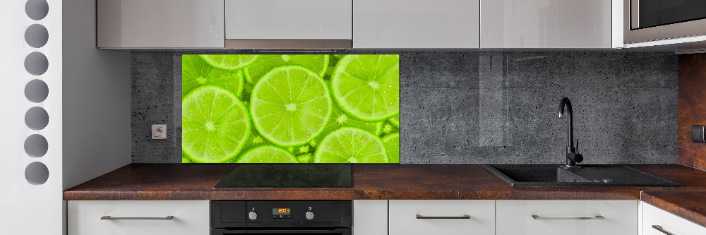 Panel szklany do kuchni Limonki