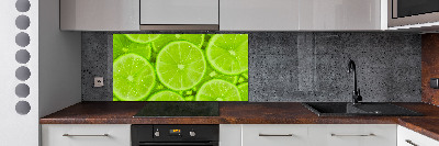 Panel szklany do kuchni Limonki
