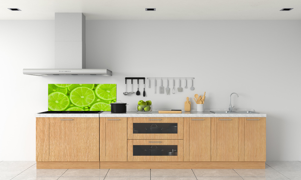 Panel szklany do kuchni Limonki