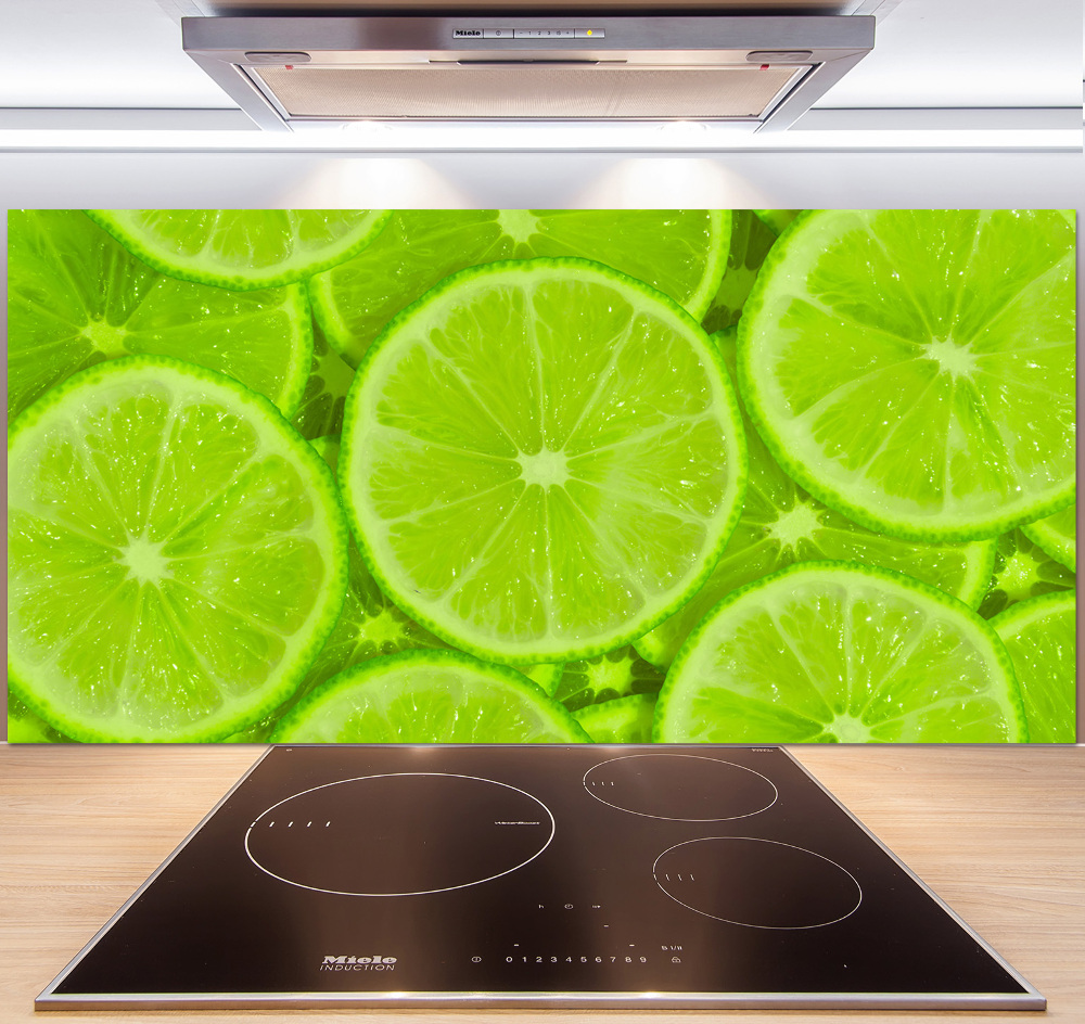 Panel szklany do kuchni Limonki