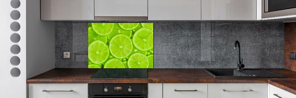 Panel szklany do kuchni Limonki
