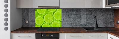 Panel szklany do kuchni Limonki