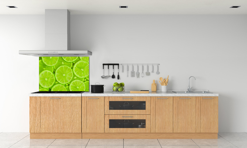 Panel szklany do kuchni Limonki
