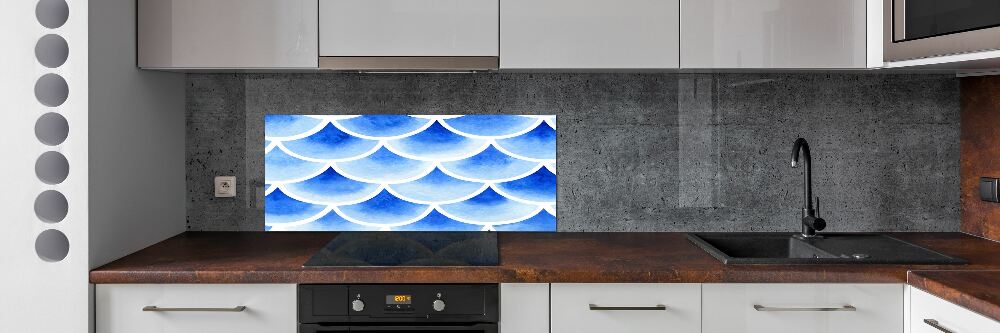 Panel dekor szkło Rybie łuski
