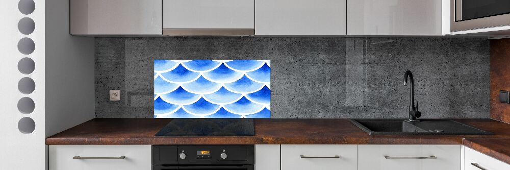 Panel dekor szkło Rybie łuski