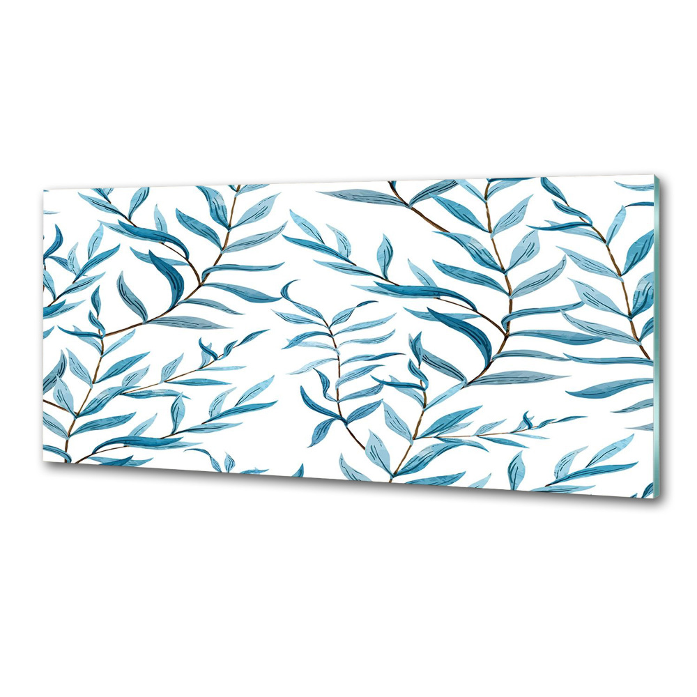 Panel szklany do kuchni Liście