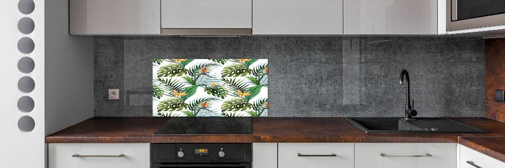 Panel do kuchni Tropikalne kwiaty