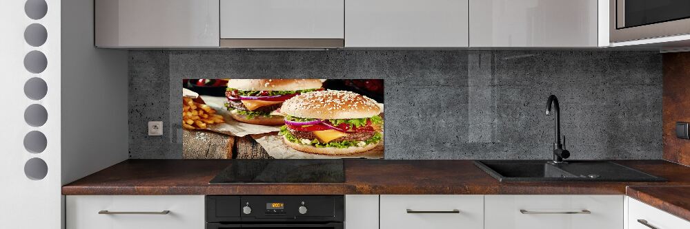 Panel dekor szkło Hamburgery