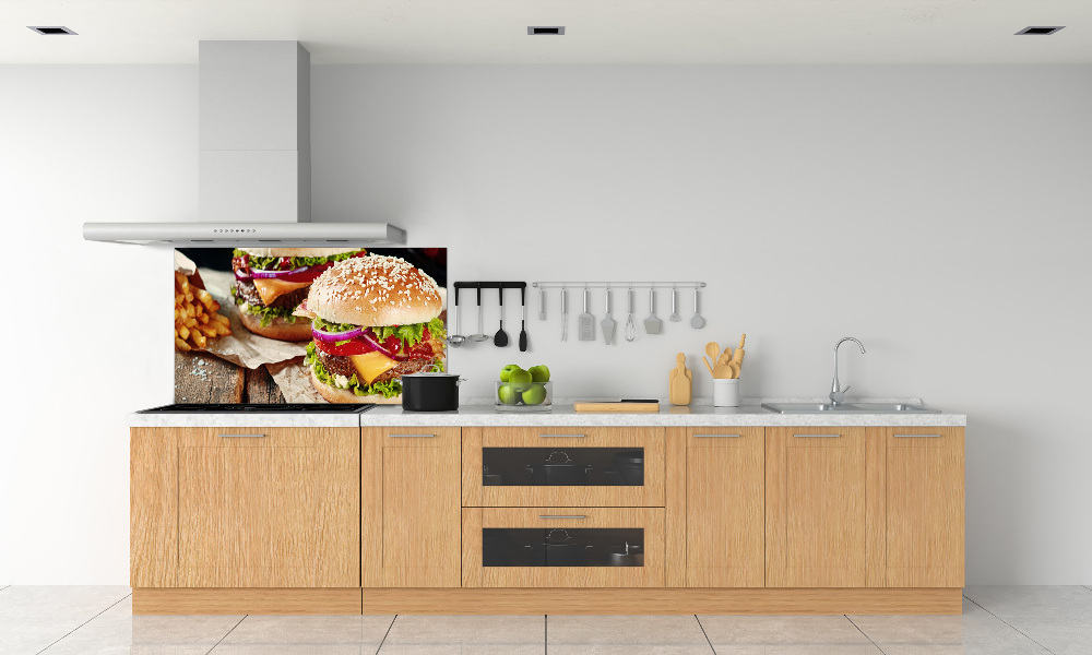 Panel dekor szkło Hamburgery