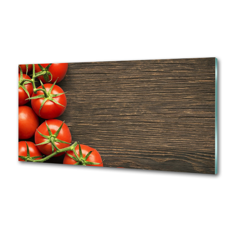 Panel lacobel Pomidory na drewnie