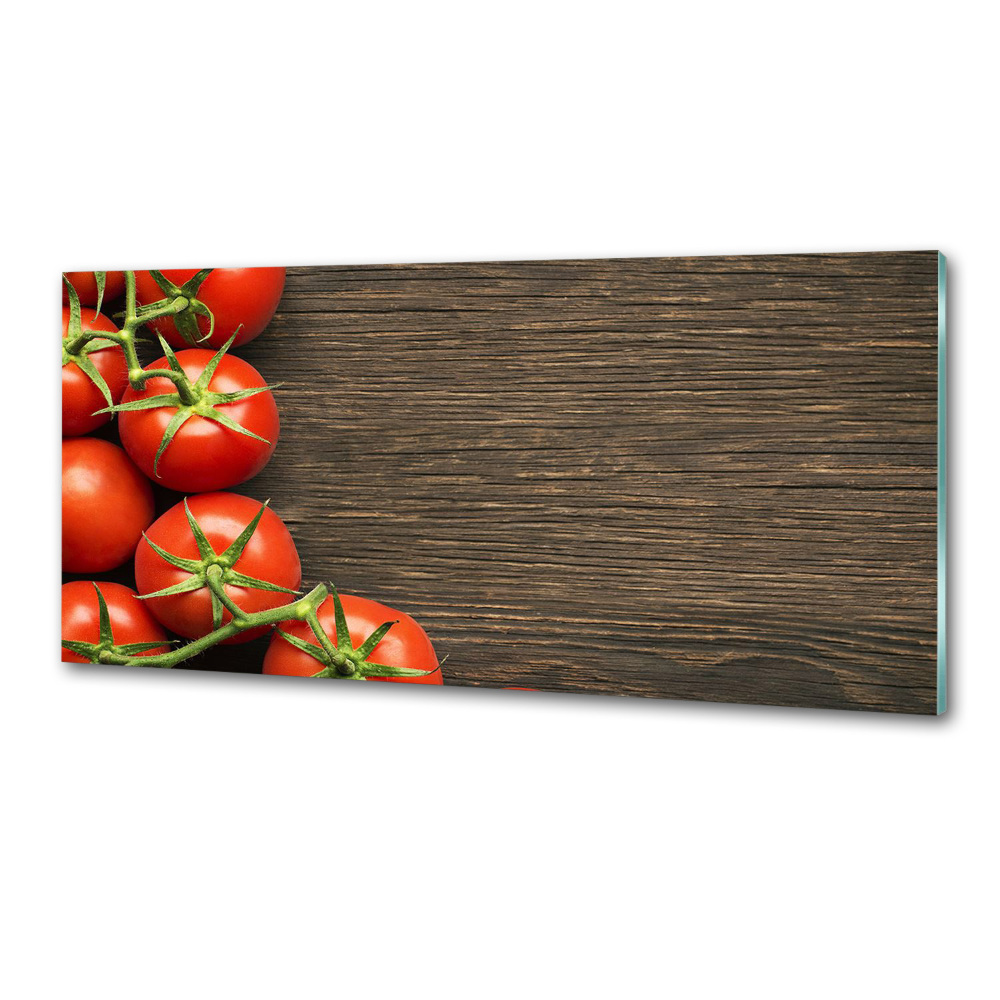 Panel lacobel Pomidory na drewnie