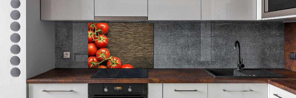 Panel lacobel Pomidory na drewnie