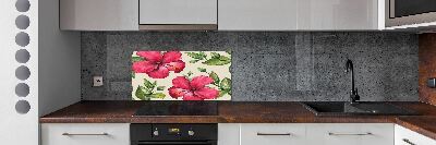 Panel do kuchni Różowy hibiskus