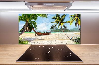Panel do kuchni Palmy na plaży