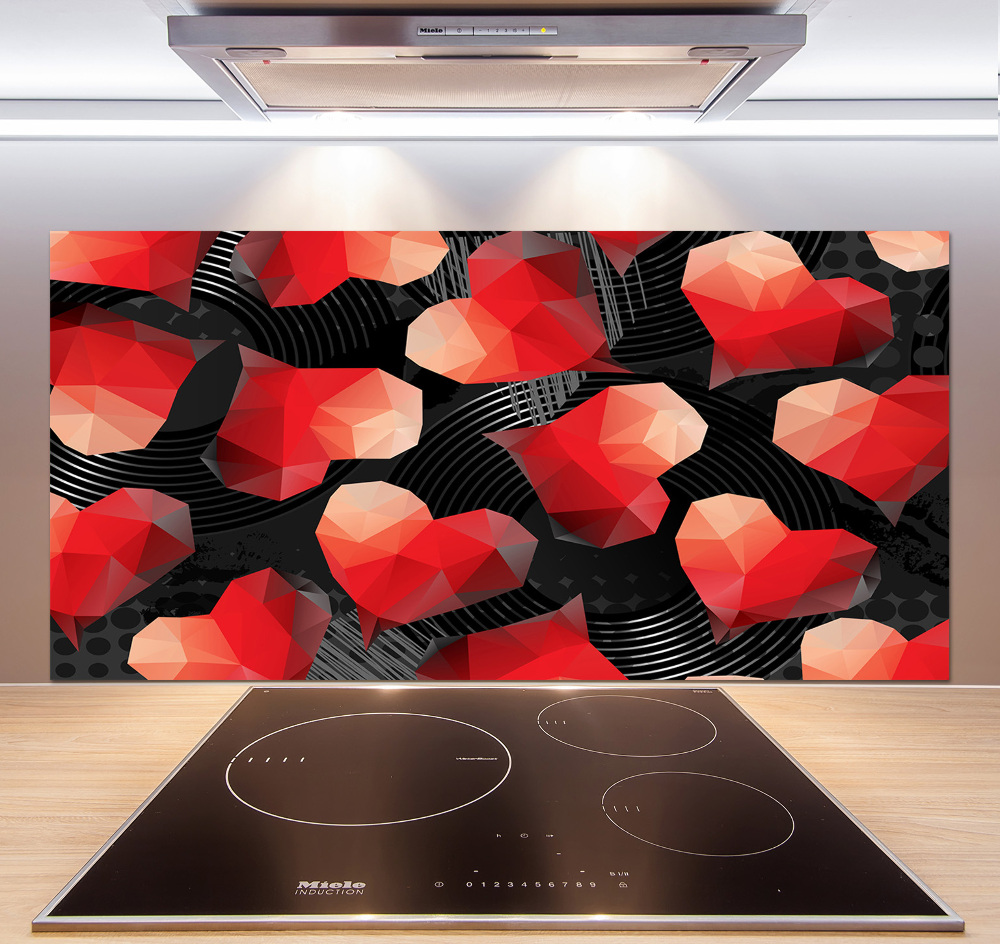 Panel do kuchni Geometryczne serca