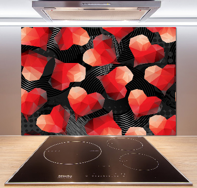 Panel do kuchni Geometryczne serca