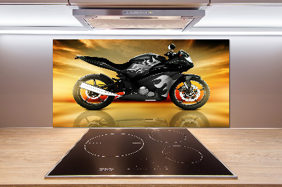 Panel między meble w kuchni Motocykl