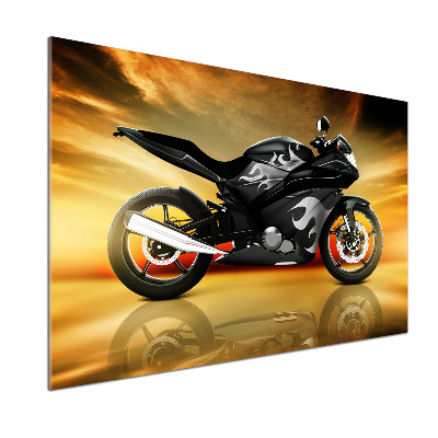 Panel między meble w kuchni Motocykl