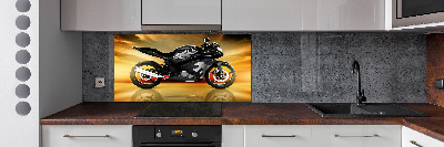 Panel między meble w kuchni Motocykl