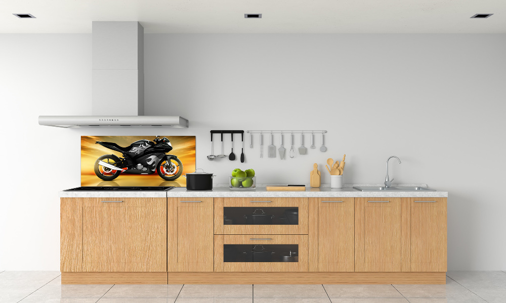 Panel między meble w kuchni Motocykl