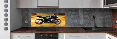 Panel między meble w kuchni Motocykl
