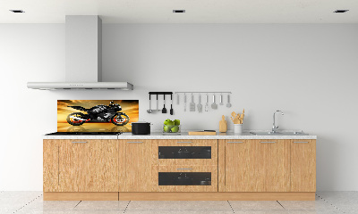 Panel między meble w kuchni Motocykl