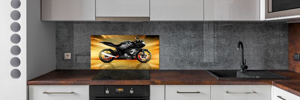 Panel między meble w kuchni Motocykl