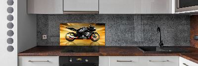 Panel między meble w kuchni Motocykl
