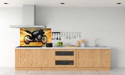 Panel między meble w kuchni Motocykl