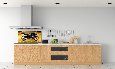 Panel między meble w kuchni Motocykl