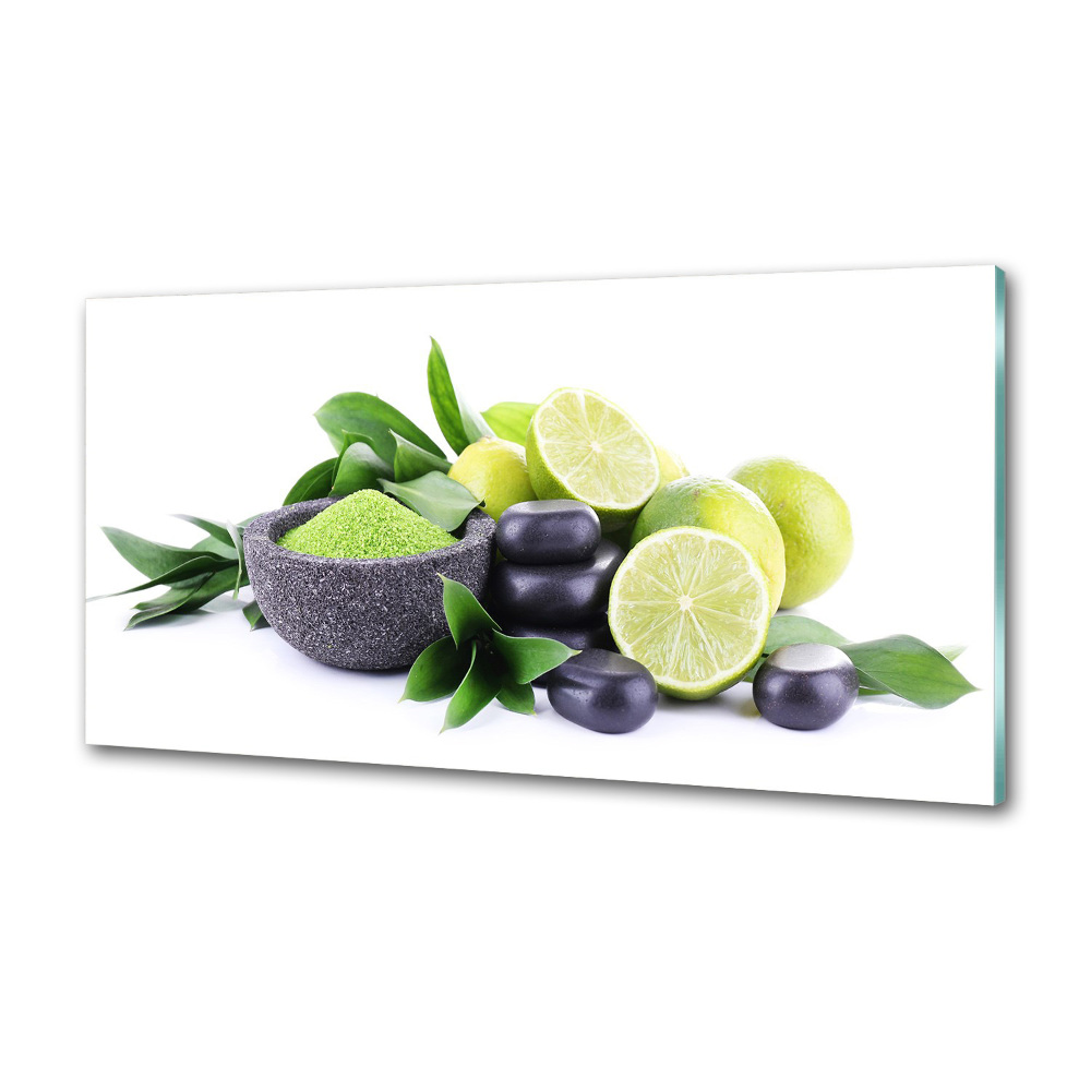 Panel do kuchni Limonki i kamienie