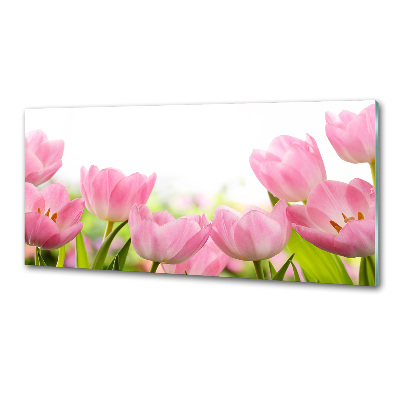Panel do kuchni Różowe tulipany