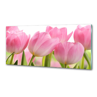 Panel do kuchni Różowe tulipany