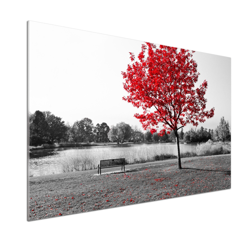 Panel do kuchni Czerwone drzewo