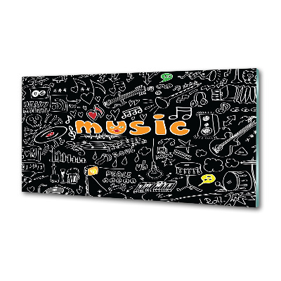 Panel do kuchni Symbole muzyczne