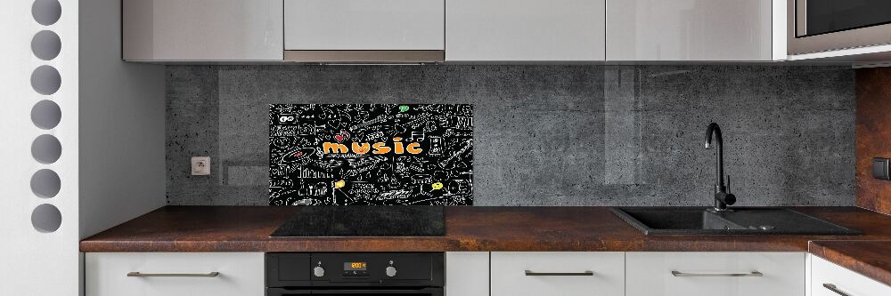 Panel do kuchni Symbole muzyczne