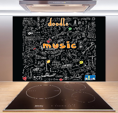 Panel do kuchni Symbole muzyczne