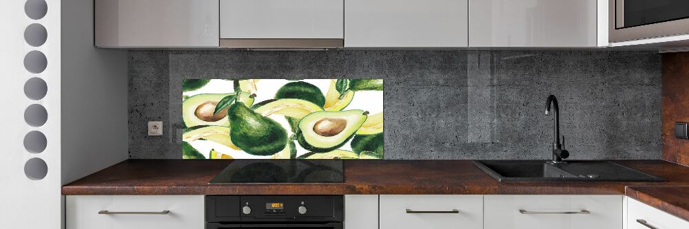Panel szklany do kuchni Awokado