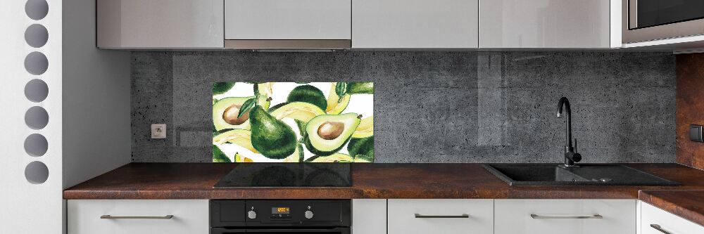 Panel szklany do kuchni Awokado