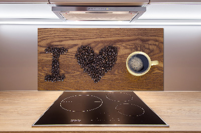 Panel do kuchni I love coffee