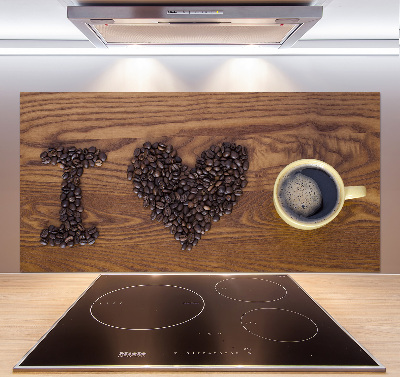 Panel do kuchni I love coffee