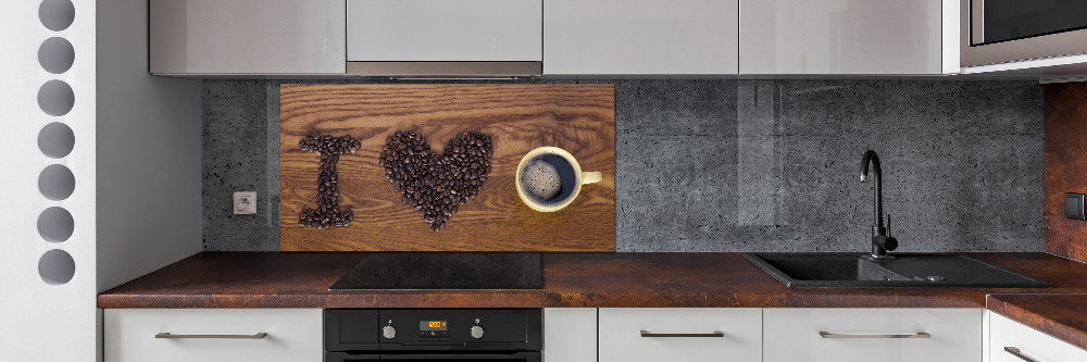 Panel do kuchni I love coffee