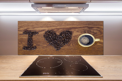Panel do kuchni I love coffee