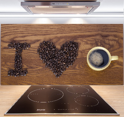 Panel do kuchni I love coffee